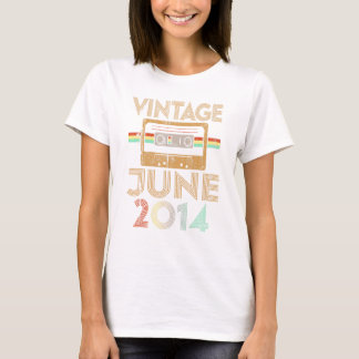 Born June 2014 7th Quarantine Bithday Made In 2014 T-Shirt