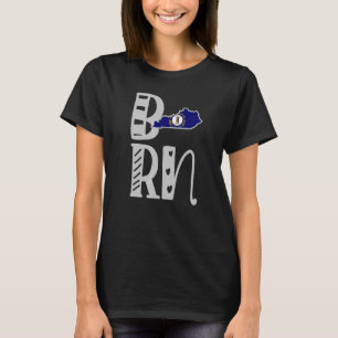 Born Kentucky In Block Letters T-Shirt