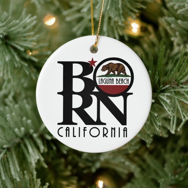 BORN Laguna Beach California Ceramic Tree Decoration (Tree)