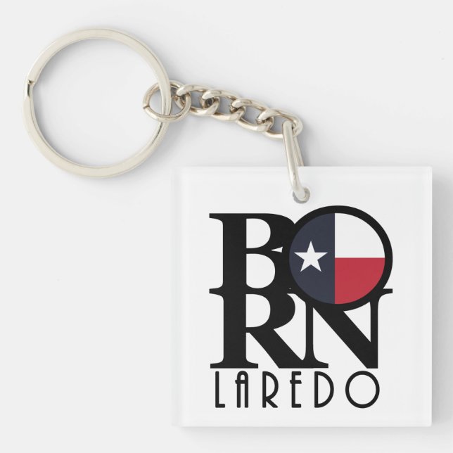 BORN Laredo Texas Key Ring (Front)
