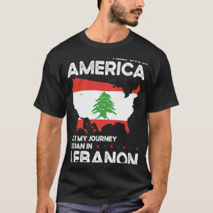 Born Lebanese Lebanon American USA Citizenship  2 T-Shirt