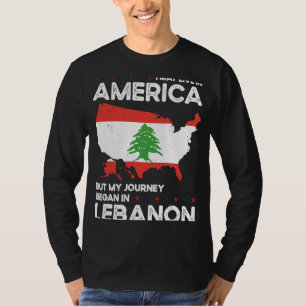 Born Lebanese Lebanon American USA Citizenship 2 T-Shirt