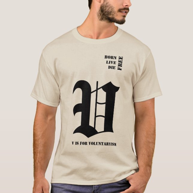 Born Live Die Free T-Shirt (Front)