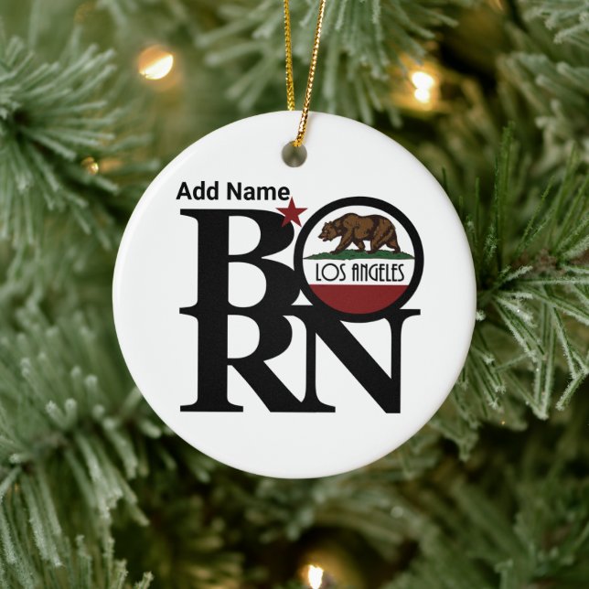 BORN Los Angeles CA Customisable Ceramic Tree Decoration (Tree)