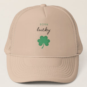 "BORN LUCKY SHAMROCK" HAT