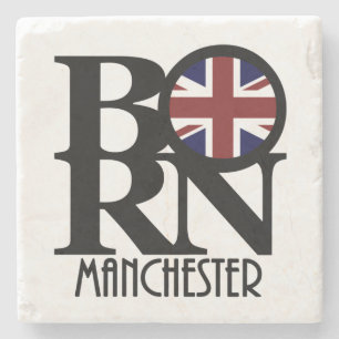 BORN Manchester England Stone Coaster