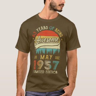 Born May 1957 65th Birthday Made In 1957 65 Year O T-Shirt
