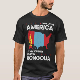 Born Mongolian Mongolia American USA Citizenship   T-Shirt