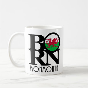 BORN Monmouth Wales 11oz Coffee Mug