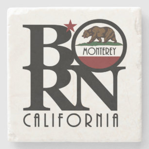 BORN Monterey California Stone Coaster