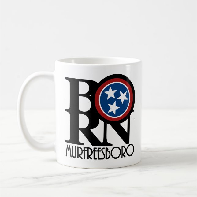 BORN Murfreesboro, Tennessee 11oz Coffee Mug (Left)