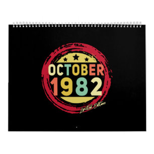 Born October 1982 Vintage Gift Calendar