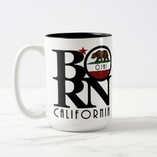 BORN Ojai California 15oz Two-Tone Coffee Mug