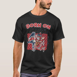 Born On July 4Th Firework Birthday Gift T-Shirt