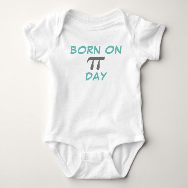 Born on Pi Day Baby Bodysuit (Front)