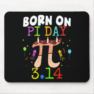 Born On Pi Day Birthday 2025 Happy Pi Day Math Tea Mouse Mat