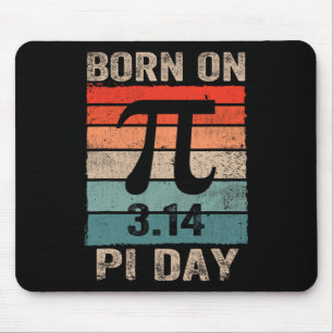 Born On Pi Day Birthday 2025 Happy Pi Day Math Tea Mouse Mat