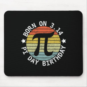 Born On Pi Day Birthday Happy 14 March Pi Day Teac Mouse Mat