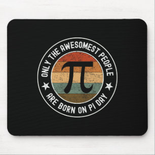 Born On Pi Day Birthday March 14 Funny Vintage Pi  Mouse Mat