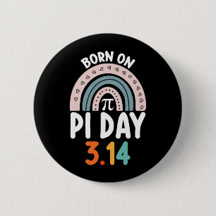 Born On Pi Day Birthday Math Funny 6 Cm Round Badge