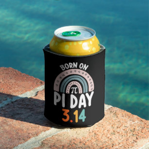 Born On Pi Day Birthday Math Funny Can Cooler