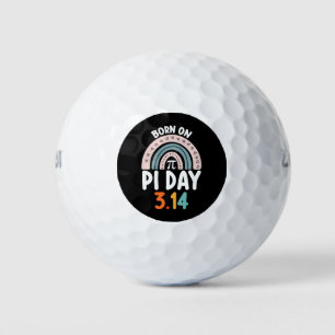 Born On Pi Day Birthday Math Funny Golf Balls