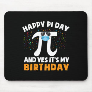 Born On Pi Day Birthday Shirt Boys Happy Birthday Mouse Mat