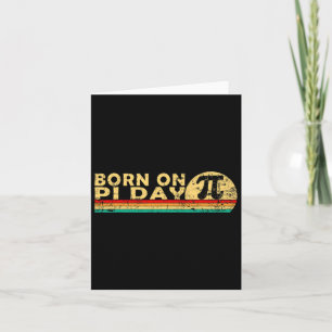 Born On Pi Day March 14 Math Equations Sunset Geek Card