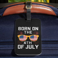 Born On The 4th Of July Birthday Sunglasses USA