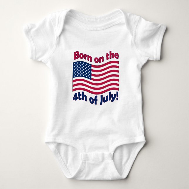 Born on the 4th of July	Infant Creeper (Front)