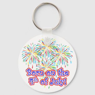 Born on the 4th of July Key Ring