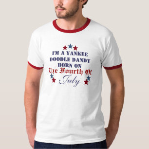 BORN ON THE FOURTH OF JULY T-SHIRT