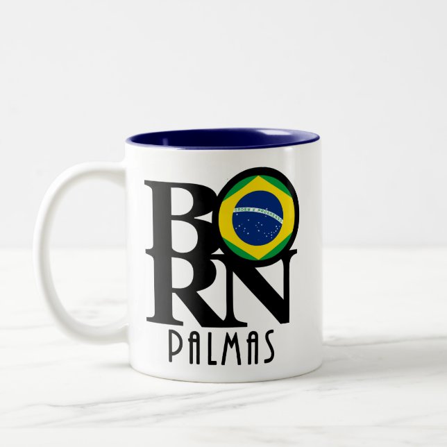 BORN Palmas 11oz Two-Tone Coffee Mug (Left)