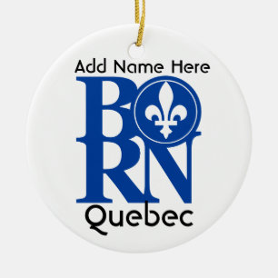 BORN Quebec Ceramic Tree Decoration