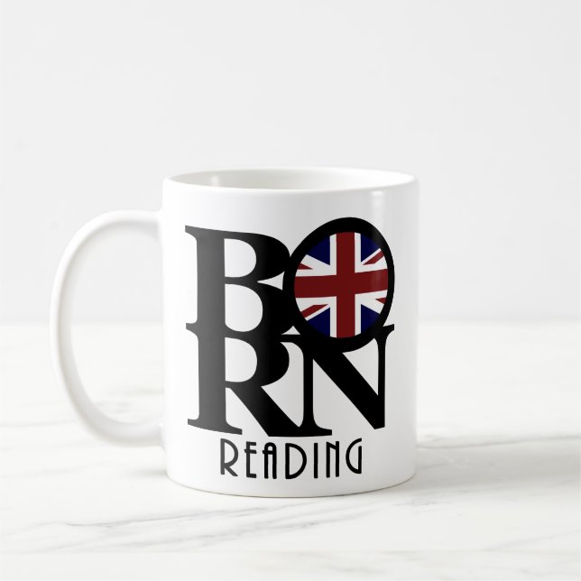 BORN Reading England 11oz Coffee Mug (Left)