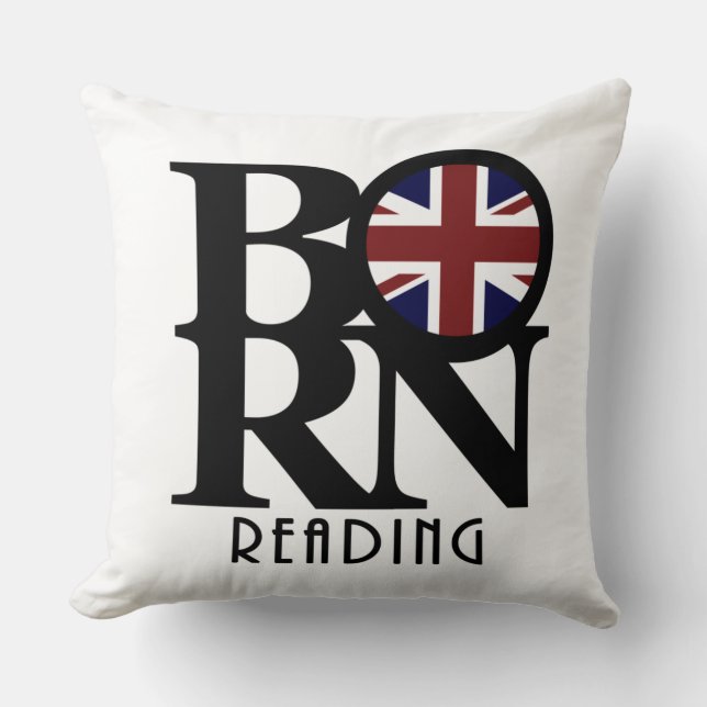 BORN Reading England Cushion (Front)