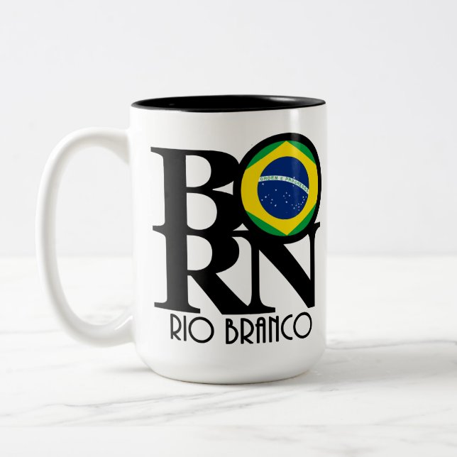 BORN Rio Branco 15 oz Two-Tone Coffee Mug (Left)