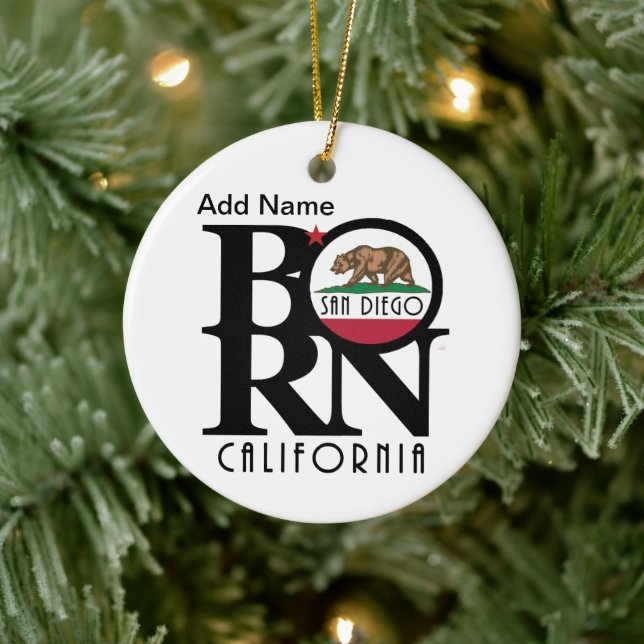 BORN San Diego Customisable Ceramic Tree Decoration (Tree)