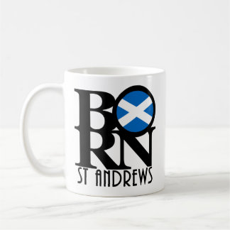 BORN Sant Andrews Scotland 11oz Coffee Mug