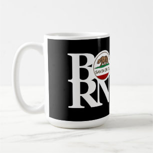 BORN Santa Cruz 15oz Black Coffee Mug