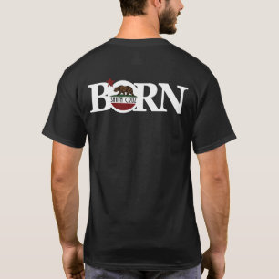 BORN Santa Cruz Back Print (white text) T-Shirt