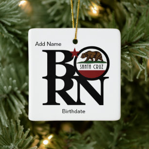 BORN Santa Cruz Custom Ornament