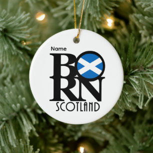 BORN Scotland Customizable Ceramic Tree Decoration