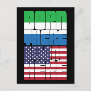 Born Sierra Leone Belong American Postcard