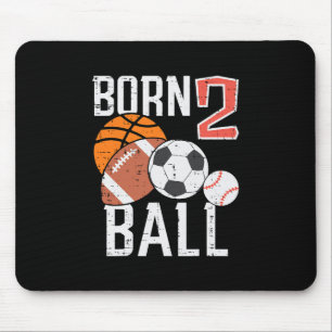 Born Sketll Footll 2nd Birthday Toddler Boy Kid  Mouse Mat