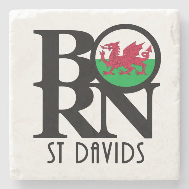 BORN St Davids Stone Coaster (Front)