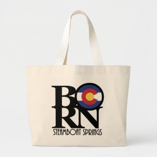 BORN Steamboat Springs Colorado Large Tote Bag