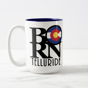 BORN Telluride Colorado 15oz Two-Tone Coffee Mug