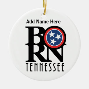 BORN Tennessee Ceramic Tree Decoration