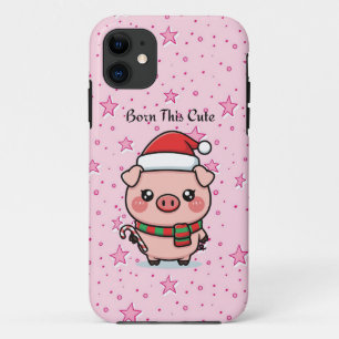 Born This Cute   Cute Mini Pig iPhone 11 Case